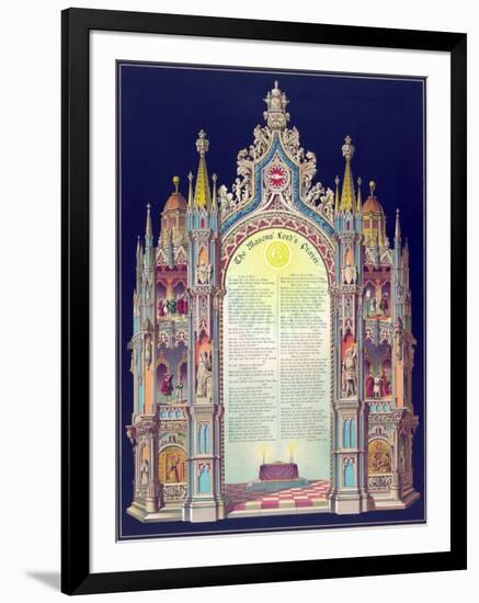 Symbols -Masonic Lord's Prayer-null-Framed Art Print