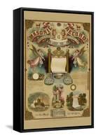 Symbols -Masonic Record-Hudson-Framed Stretched Canvas