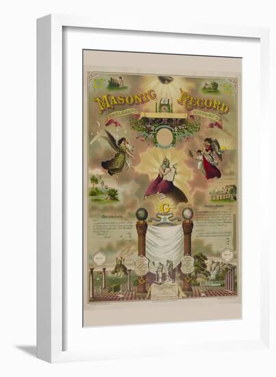 Symbols -Masonic Record-null-Framed Art Print