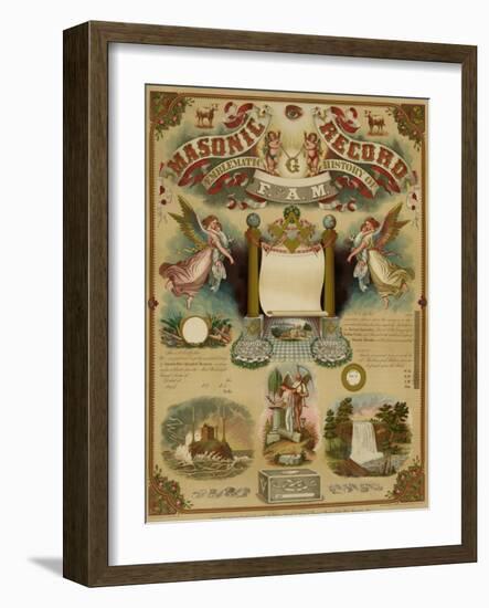 Symbols -Masonic Record-null-Framed Art Print