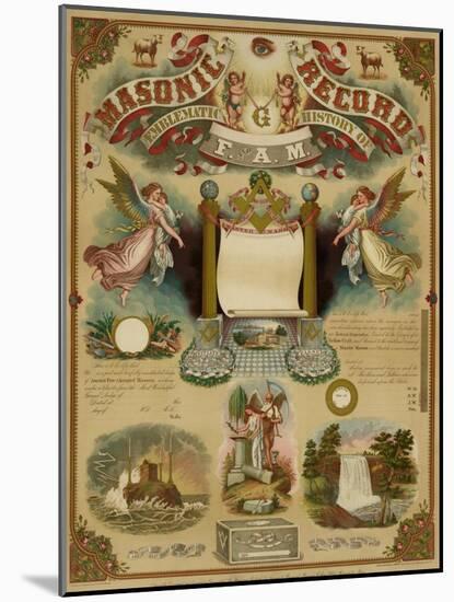 Symbols -Masonic Record-null-Mounted Art Print