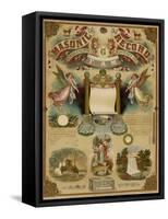 Symbols -Masonic Record-null-Framed Stretched Canvas