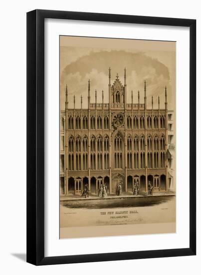 Symbols - Masonic Temple Philadelphia-D. Chillas-Framed Art Print