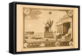 Symbols -Master Mason-null-Framed Stretched Canvas