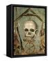 Symbols of Afterlife, Roman Mosaic from House of Tragic Poet, Pompeii, Italy-null-Framed Stretched Canvas