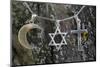 Symbols of Islam, Judaism and Christianity, Eure, France-Godong-Mounted Photographic Print