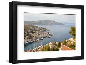 Symi Town, Symi Island, Dodecanese Islands, Greece-Peter Adams-Framed Photographic Print