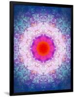 Symmetric Energetic Floral Montage of Flowers-Alaya Gadeh-Framed Photographic Print