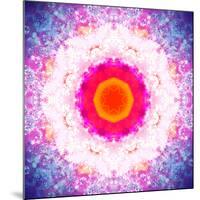 Symmetric Energetic Floral Montage of Flowers-Alaya Gadeh-Mounted Photographic Print