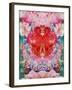 Symmetric Floral Montage with Red Blooming Rose Blossom, Cherry Blossoms and Spring Trees-Alaya Gadeh-Framed Photographic Print