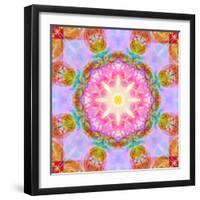 Symmetric Layer Work from Flowers Photographs-Alaya Gadeh-Framed Photographic Print