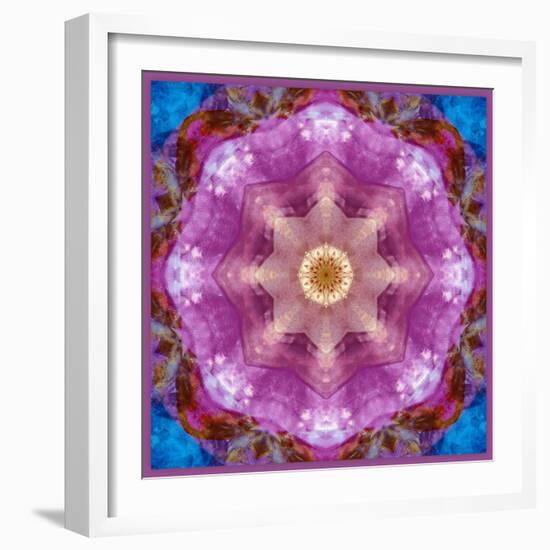 Symmetric Layer Work from Flowers Photographs-Alaya Gadeh-Framed Photographic Print