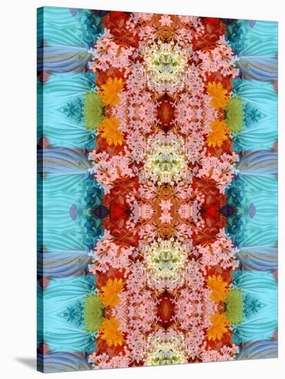 Symmetric Montage from Flowers-Alaya Gadeh-Stretched Canvas