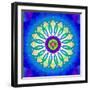 Symmetric Montage of Flowers and Fruits-Alaya Gadeh-Framed Photographic Print