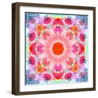 Symmetric Multicolor Layer Work of Blossoms-Alaya Gadeh-Framed Photographic Print