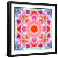 Symmetric Multicolor Layer Work of Blossoms-Alaya Gadeh-Framed Photographic Print