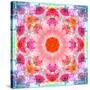 Symmetric Multicolor Layer Work of Blossoms-Alaya Gadeh-Stretched Canvas