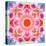 Symmetric Multicolor Layer Work of Blossoms-Alaya Gadeh-Stretched Canvas