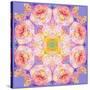 Symmetric Multicolor Layer Work of Blossoms-Alaya Gadeh-Stretched Canvas