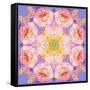 Symmetric Multicolor Layer Work of Blossoms-Alaya Gadeh-Framed Stretched Canvas