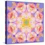 Symmetric Multicolor Layer Work of Blossoms-Alaya Gadeh-Stretched Canvas