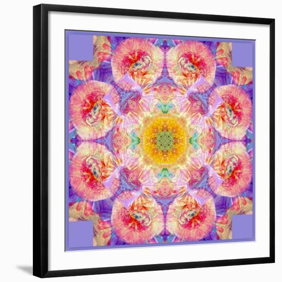 Symmetric Multicolor Layer Work of Blossoms-Alaya Gadeh-Framed Photographic Print