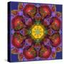 Symmetric Multicolor Layer Work of Blossoms-Alaya Gadeh-Stretched Canvas