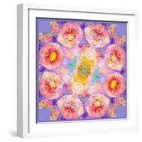 Symmetric Multicolor Layer Work of Blossoms-Alaya Gadeh-Framed Photographic Print