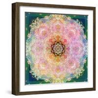 Symmetric Ornament from Flower Photographs-Alaya Gadeh-Framed Photographic Print