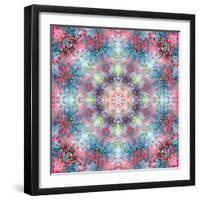 Symmetric Ornament from Flower Photographs-Alaya Gadeh-Framed Photographic Print