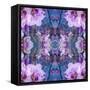 Symmetric Ornament from Flowers and Water Reflections-Alaya Gadeh-Framed Stretched Canvas