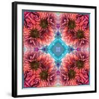 Symmetric Ornament from Flowers, Conceptual Photographic Layer Work-Alaya Gadeh-Framed Photographic Print