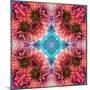Symmetric Ornament from Flowers, Conceptual Photographic Layer Work-Alaya Gadeh-Mounted Photographic Print