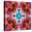 Symmetric Ornament from Flowers, Conceptual Photographic Layer Work-Alaya Gadeh-Stretched Canvas