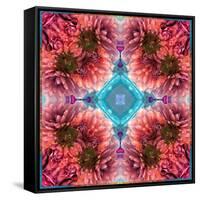 Symmetric Ornament from Flowers, Conceptual Photographic Layer Work-Alaya Gadeh-Framed Stretched Canvas