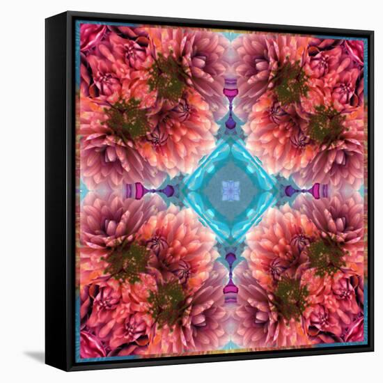 Symmetric Ornament from Flowers, Conceptual Photographic Layer Work-Alaya Gadeh-Framed Stretched Canvas