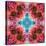 Symmetric Ornament from Flowers, Conceptual Photographic Layer Work-Alaya Gadeh-Stretched Canvas