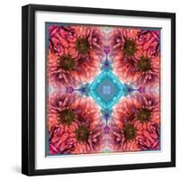 Symmetric Ornament from Flowers, Conceptual Photographic Layer Work-Alaya Gadeh-Framed Photographic Print