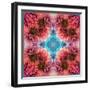 Symmetric Ornament from Flowers, Conceptual Photographic Layer Work-Alaya Gadeh-Framed Photographic Print