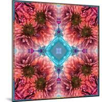 Symmetric Ornament from Flowers, Conceptual Photographic Layer Work-Alaya Gadeh-Mounted Photographic Print