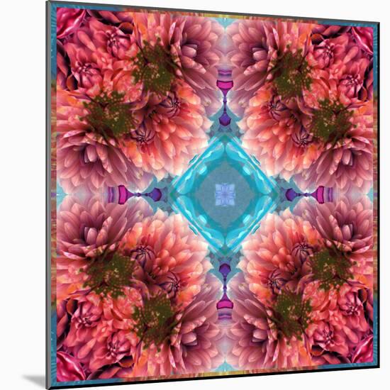 Symmetric Ornament from Flowers, Conceptual Photographic Layer Work-Alaya Gadeh-Mounted Photographic Print