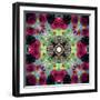 Symmetric Ornament from Flowers, Conceptual Photographic Layer Work-Alaya Gadeh-Framed Photographic Print