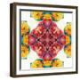 Symmetric Ornament from Flowers, Photographic Layer Work-Alaya Gadeh-Framed Photographic Print