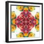 Symmetric Ornament from Flowers, Photographic Layer Work-Alaya Gadeh-Framed Photographic Print