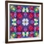 Symmetric Ornament from Multicolor Blossoms-Alaya Gadeh-Framed Photographic Print