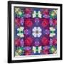 Symmetric Ornament from Multicolor Blossoms-Alaya Gadeh-Framed Photographic Print