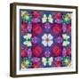 Symmetric Ornament from Multicolor Blossoms-Alaya Gadeh-Framed Photographic Print