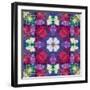 Symmetric Ornament from Multicolor Blossoms-Alaya Gadeh-Framed Photographic Print