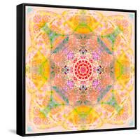 Symmetric Photographic Layer Work of Blossoms-Alaya Gadeh-Framed Stretched Canvas