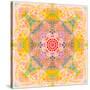 Symmetric Photographic Layer Work of Blossoms-Alaya Gadeh-Stretched Canvas